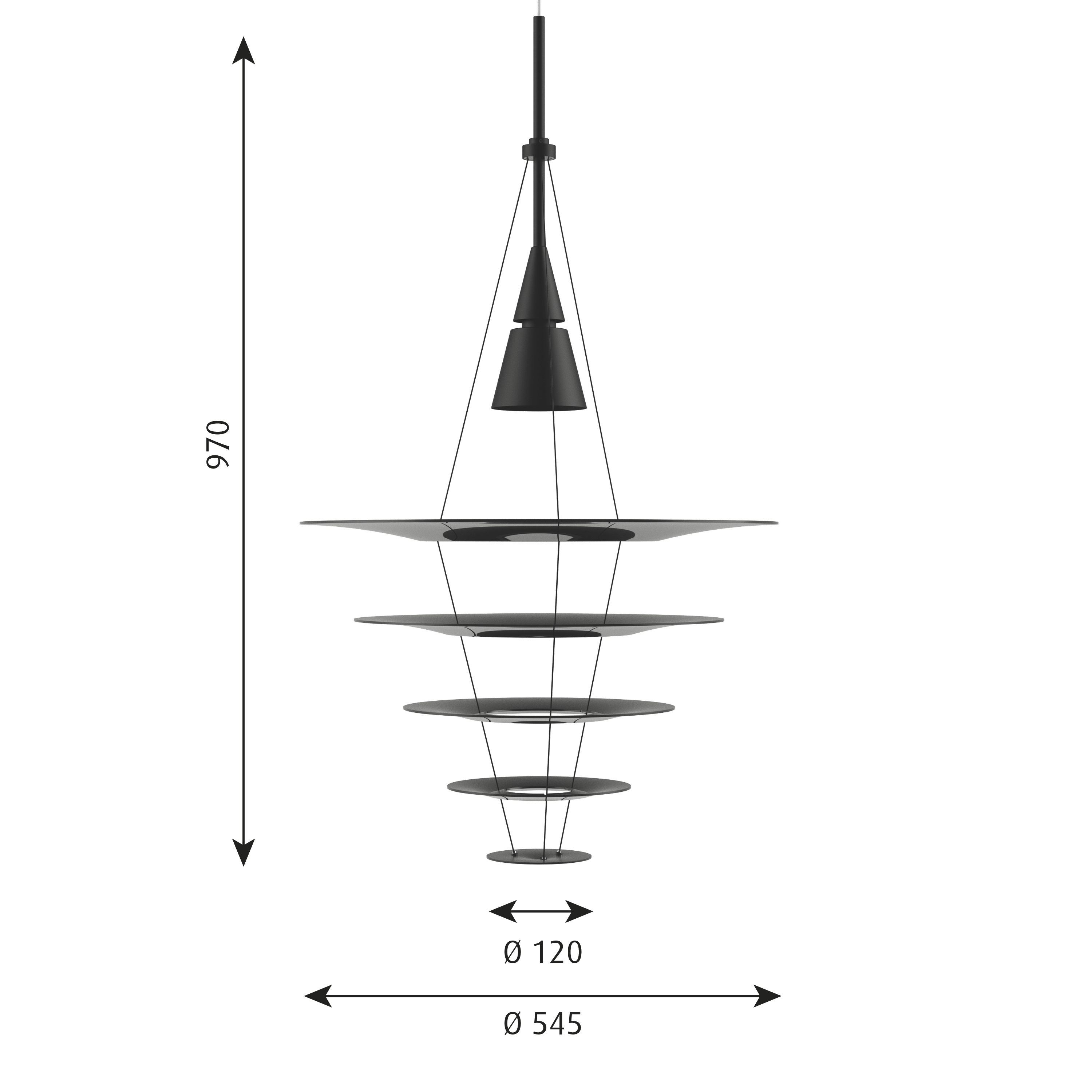 Enigma 545 Pendant - GU10 - Shoichi Uchiyama - ⌀ 54.5 cm